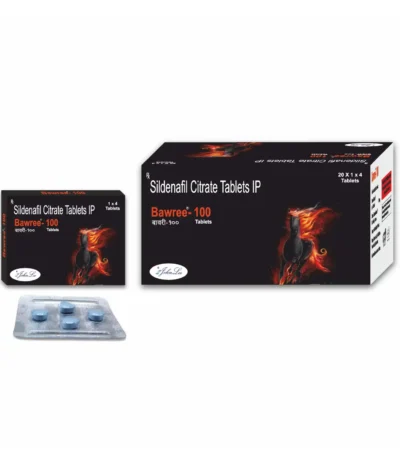 Bawree-100 generic Viagra sildenafil 100 mg tablets pack