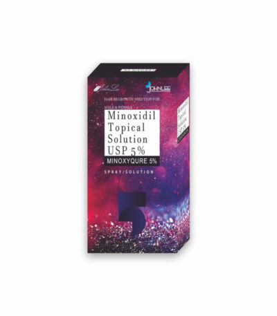 Minoxyqure 5% generic minoxidil topical solution bottle