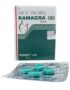 Kamagra Gold 100 sildenafil citrate 100 mg tablets box and blister strip by Ajanta Pharma