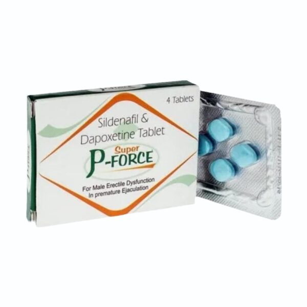 Super P-Force sildenafil 100 mg and dapoxetine 60 mg tablets box