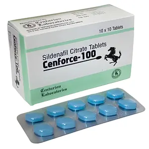 Cenforce 100 mg sildenafil citrate tablets by Centurion Laboratories, 10 x 10 pack