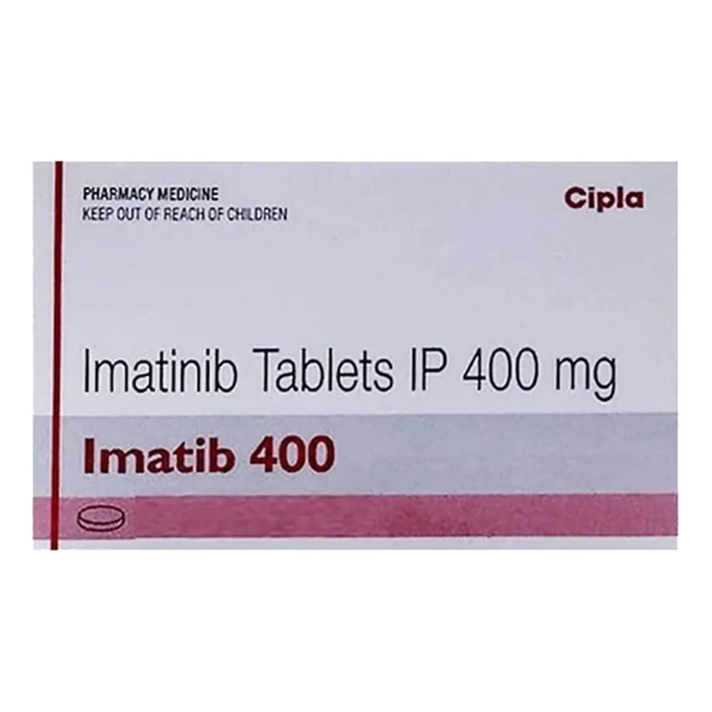 Imatib 400 – Imatinib 400 mg Tablets by Cipla Imatib 400 imatinib mesylate 400 mg tablets by Cipla, generic Glivec, pack