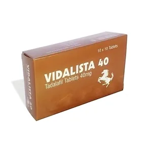 Vidalista 40 mg tadalafil 40 mg tablets, 10 x 10 pack